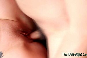 Tattooed goth ex-girlfriend bends over for rough doggystyle pounding and facial cum blast.