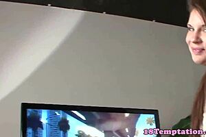 Stepteen 18+ Amateur Booty Jerking Hard Dick Pov Facial