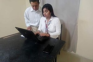 Old man laps up his college stepdaughter's juicy wet pussy till she squirts everywhere