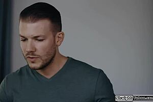 Stepmom takes stepson and best friend double team