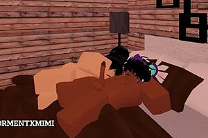 Busty Roblox Girl Fucks BF!