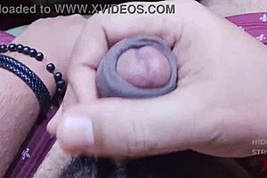 hear that cumshot blast on her tanned mature body