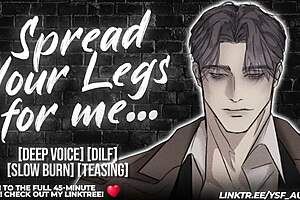 dilf destroys babysitter hard! erotic audio male moans asmr roleplay