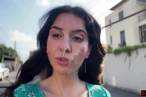 triple cum facial for this country whore 😍 then public cumwalk!! 🔥👅