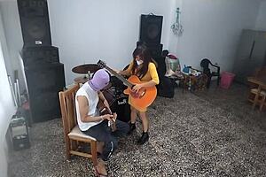 best friend pervs out masturbating in music room alone