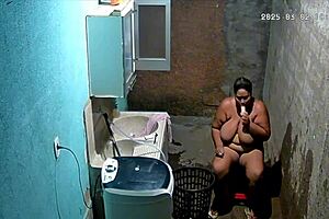 Neighbor masturbates in yard while you spy from hidden cam?