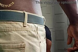 Sexy neighbor begs for my monster black cock in shaved pussy