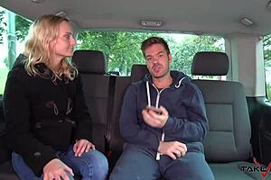 Student Joins Strangers In Taxi For Petite Blonde Fuck!