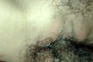 Wet tight pussy spread wide for friend's hard creampie orgasm