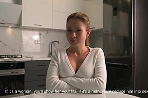 Lost bet 😈 busty girl next door takes stranger's huge cock pov!