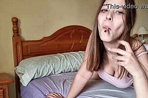 horny latina teen slut ana's huge wet ass pussy throbs