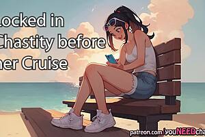 Your GF LOCKS You in CHASTITY Before Her Cruise Femdom Trip