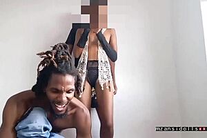 two ebony 18 year olds feel horny wet tight pussies fucked deep by neighbor