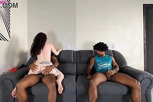 Gave my bare ass to buff black guy as cuck watches creampie?