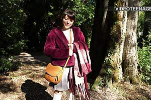 lovely 18yo french chipie spreads tight pussy for casting