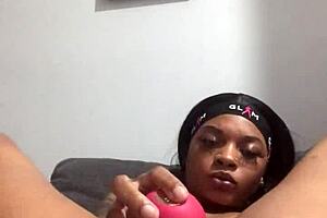 kashofficials teases upclose hairy pussy play