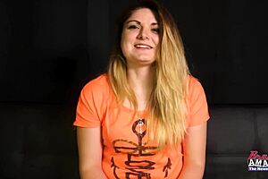 Skinny Busty Redhead Rachel Deepthroats Juicy Monster Cock Sloppy Bent Over