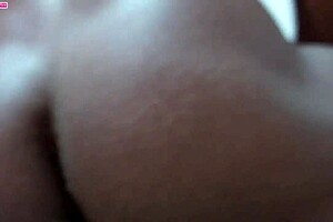 sneaking kisses in lingerie before interracial anal with her narrow ass