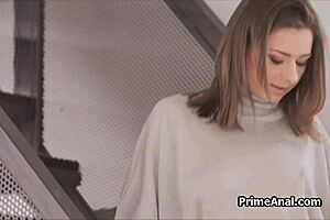 why stop at one when two fingers plunge deep in her tight girlfriend ass?