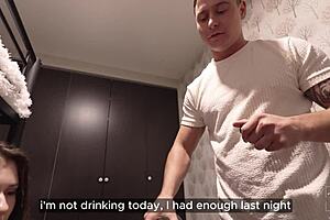 Street pickup skinny babe fucked raw in dorm, facial cumshot finish