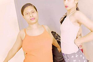 Skinny teen lesbians squirt from hardcore assfucking play