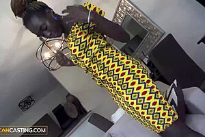 damn, that amateur ebony babe rides bwc hard after a rough deepthroat in casting interview