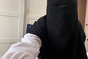 chatty arab stepmom guides your jerk off session step by step