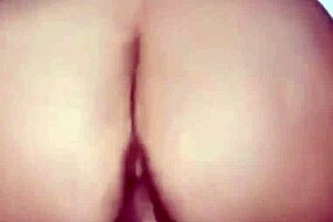 Chubby latina milf housewife rides huge dildo shaking plump ass