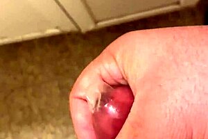 Solo Condom Masturbation Leads to Milky Orgasm