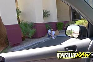 cute teen babe licked doggystyle by horny friend