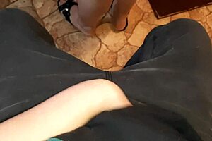 jerking off watching neighbor cook in miniskirt!