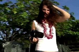 This beautiful amateur teen 18+ gives the best young blowjob ever to mature guy