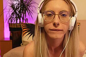 Stroke Your Cock to My Glasses Braces Face Tease