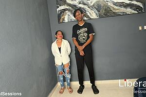 petite chica's first huge black cock shakes her tiny body with fear and lust?