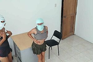 Hot latina milf models her real natural tits bra-free