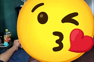 DarkChocolateBarbie's Super Wet Sloppy Deepthroat Big Black Cock Facial