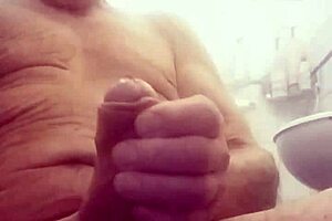 chris shaves smooth in shower for hot amateur cam show