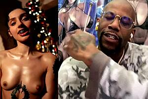 thicc veiny transgender babe strokes her hard girl cock naked in public at christmas 🎄🍆