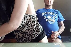 fucking my wet slut wife quick in kitchen right before i propose marriage