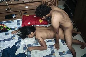 seductive indian bhabi seduces young husband for night sex