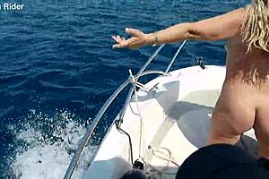 ariela rider goes fully naked outdoors on hungarian boat ride 😍 flashing shaved pussy everywhere 🚤💦