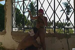 ksal hot invade xuxa's abandoned site, fucks milf's big ass pussy on porch and kitchen for all to see