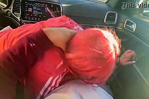 Asian Slut Deepthroats In Car Takes Huge Facial Cumshot Sloppy Mess