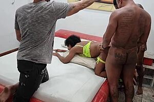 backstage with the hotwife fucking all hubby's friends who joined the orgy too 😈 cum everywhere!! 🍆💦