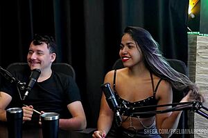 Best Kaliente Couple Tease Moments Sheer Red Lingerie Podcast!