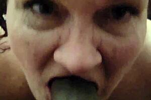 granny v slurps massive black cock interracial blowjob sample