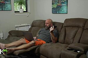 ghostface grabs cock for sloppy halloween handjob