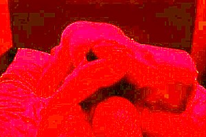 close-up on amateur slut wife's big ass shaking in fishnets