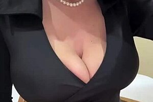 stepmom's huge natural tits and big nipples on full display for you milf