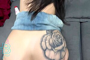 young slut sucks old man then takes anal creampie 😈🍑💦